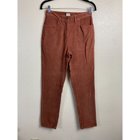 Poetry Womens Corduroy Pants Rust Brown size 4 Slim straight Capsule Neutral - Picture 1 of 16